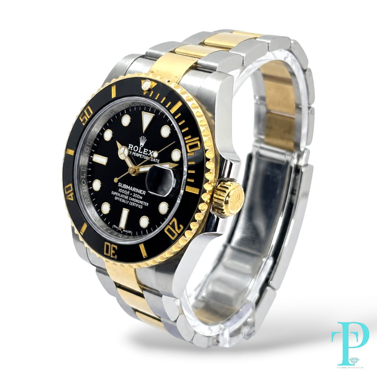 40MM ROLEX SUBMARINER 116610LN BLACK DIAL 18KT YELLOW GOLD TWO-TONE