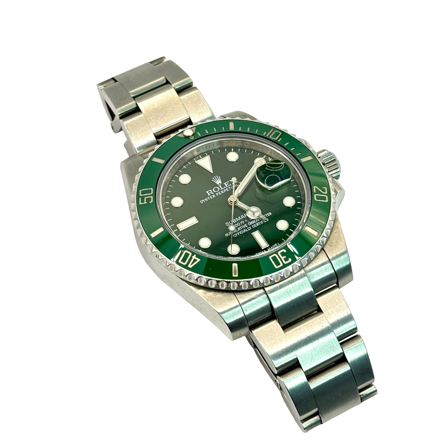 PRE-OWNED ROLEX SUBMARINER DATE REF.#116610LV “HULK” FULL-SET.