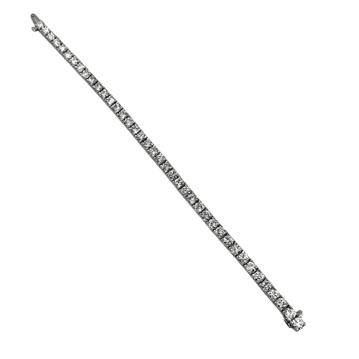 14Kt 10CTW VVS-1 IGI DIAMOND TENNIS BRACELET 8” 25PT