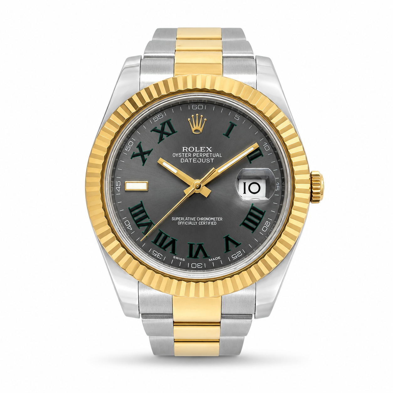 41MM ROLEX DATEJUST Ref.116333 “WIMBLEDON” MENS WATCH