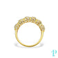 14KT 2.85CTW BAGUETTE CLUSTER DIAMOND UNISEX RING