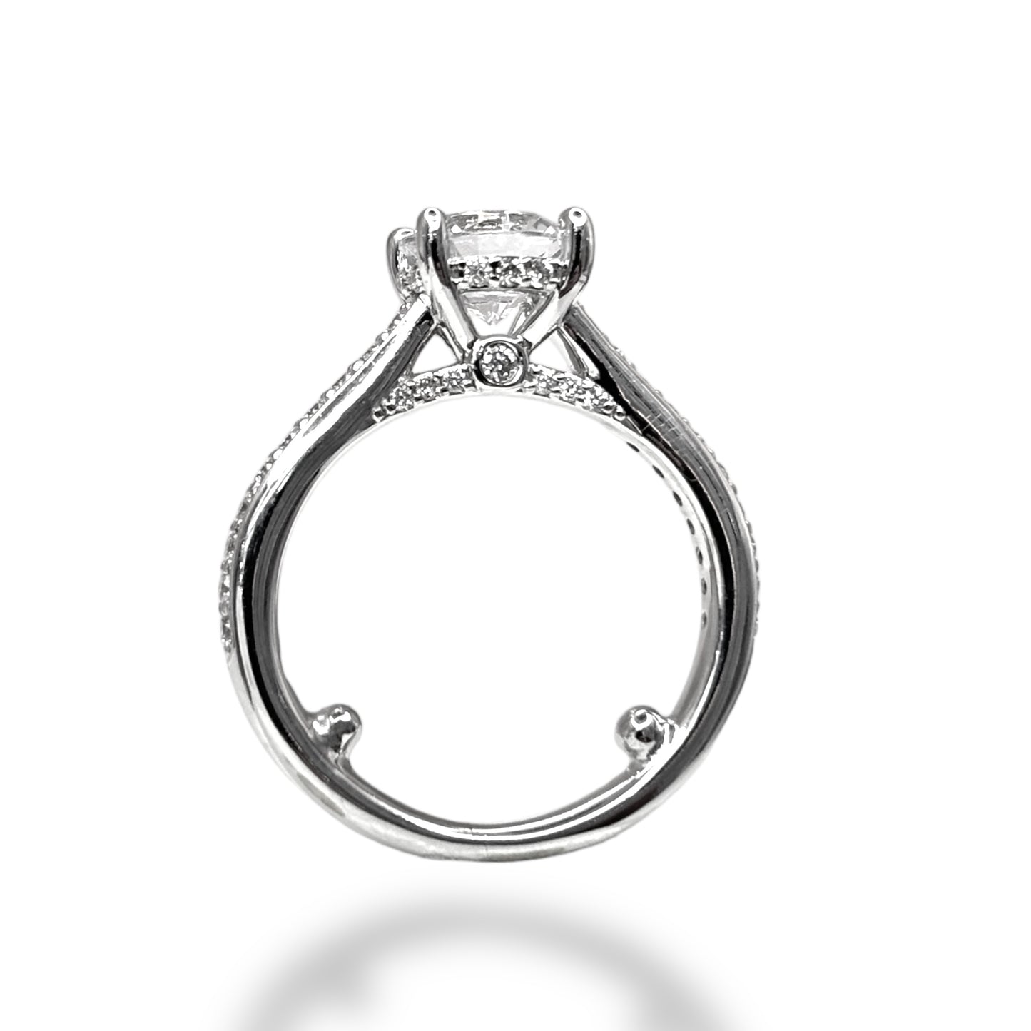 1.50 CT ROUND-CUT DIAMOND ENGAGEMENT RING 14KT