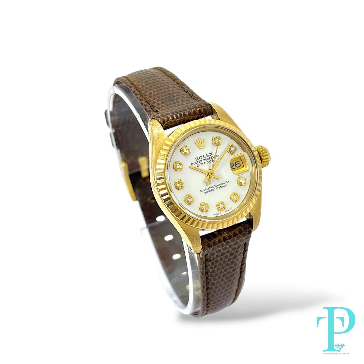 26MM ROLEX DATEJUST 18KT GOLD LADIES WATCH Ref.6917