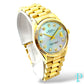 34MM ROLEX DATE REF.1510 / 14KT SOLID GOLD / MOP DIAL / PRESIDENTIAL BRACELET / AUTOMATIC