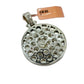 SOLID 14KT GOLD VVS-1 DIAMOND MODERN LION MEDALLION PENDANT