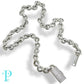 14KT WHITE GOLD / 166.0g 22” 15MM 17.56CTW DIAMOND / INFINITY LINK CHAIN