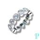 4.00CTW / 3.5MM 14KT WHITE GOLD DIAMOND ETERNITY BAND / VVS-1 LAB-GROWN