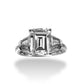 4.00 CT RADIANT-CUT DIAMOND ENGAGEMENT RING 18KT