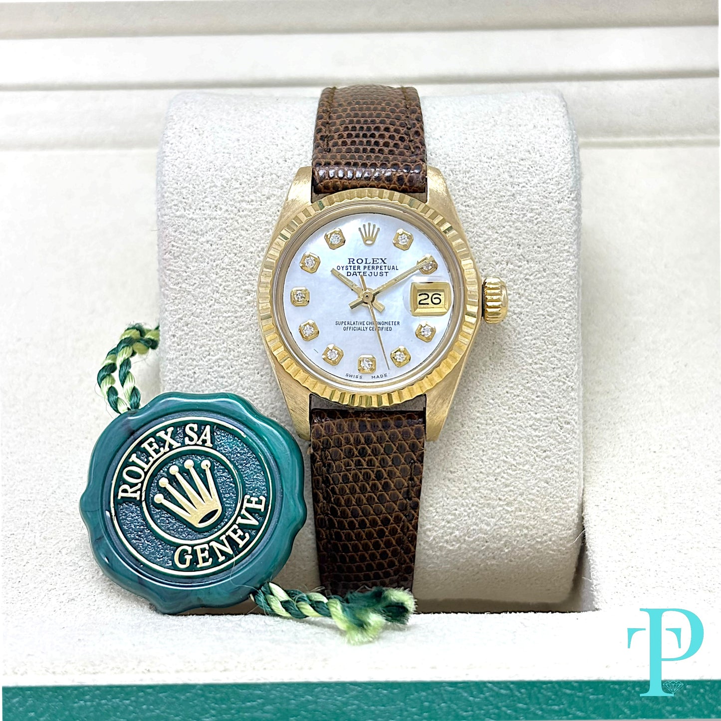 26MM ROLEX DATEJUST 18KT GOLD LADIES WATCH Ref.6917