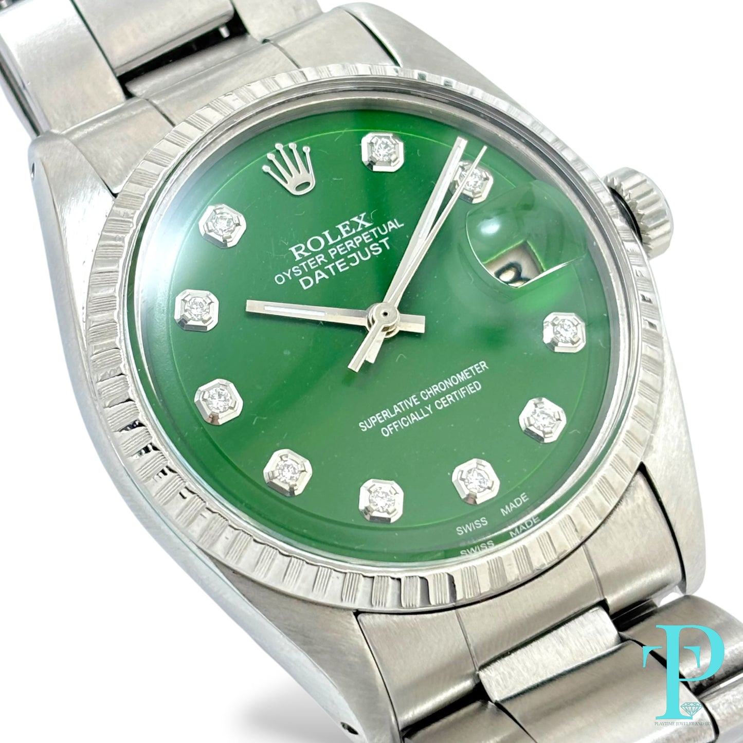 36MM ROLEX DATE / GREEN DIAL / REF.1601