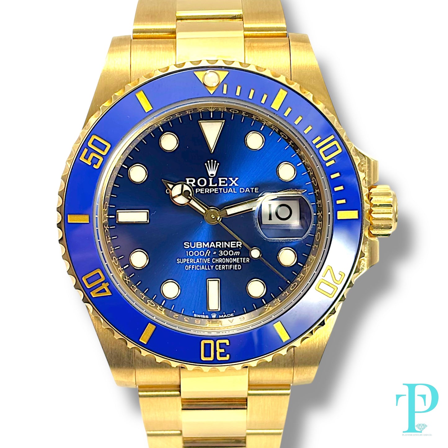 41MM ROLEX SUBMARINER / REF. 126618LB / 18KT YELLOW GOLD MEN’S WATCH