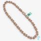 14KT ROSE GOLD DIAMOND SET INFINITY CHAIN 15.5MM 22” 163g (LGD)