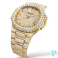 PATEK PHILIPPE 40MM 18KT ROSE GOLD BUSTDOWN/DIAMOND ENCRUSTED