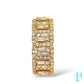 14KT 2.85CTW BAGUETTE CLUSTER DIAMOND UNISEX RING