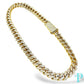 10KT YELLOW GOLD / 17MM 460.0g 22” 50.6CTW DIAMOND / MIAMI CUBAN LINK CHAIN
