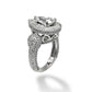 5.00 CT PEAR-CUT DIAMOND ENGAGEMENT RING 14KT