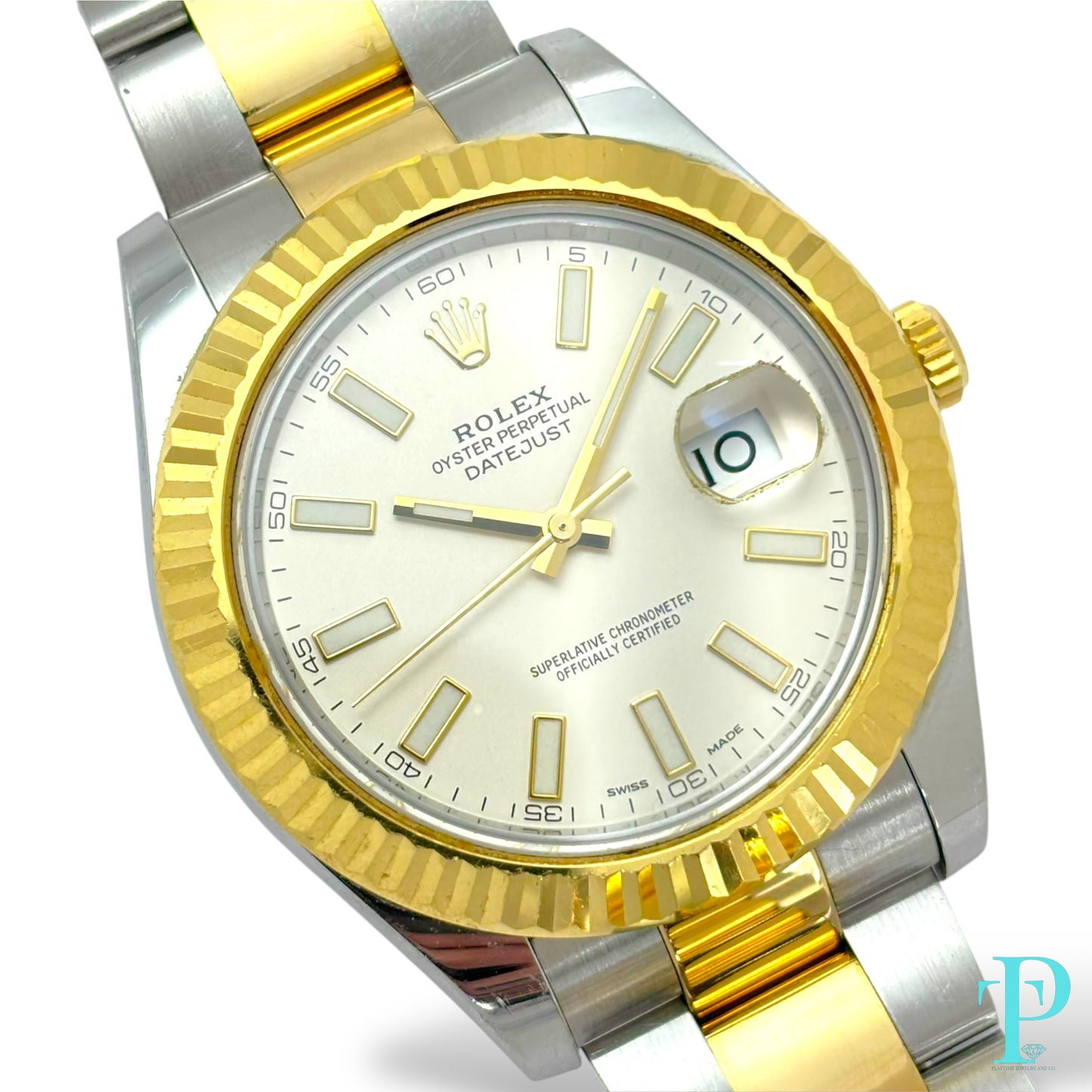 41MM ROLEX DATEJUST / 18KT YELLOW GOLD / IVORY DIAL / AUTOMATIC Ref.116333