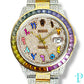 36MM ROLEX DATEJUST / ROSE GOLD TWO-TONE / 15.00CTW DIAMOND / 3.00CTW SAPPHIRE BEZEL / OYSTER BRACELET / AUTOMATIC Ref.16013