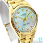 34MM ROLEX DATE REF.1510 / 14KT SOLID GOLD / MOP DIAL / PRESIDENTIAL BRACELET / AUTOMATIC