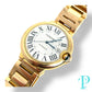 38MM CARTIER BALLON BLEU / 18KT ROSE GOLD / WHITE ROMAN DIAL / AUTOMATIC