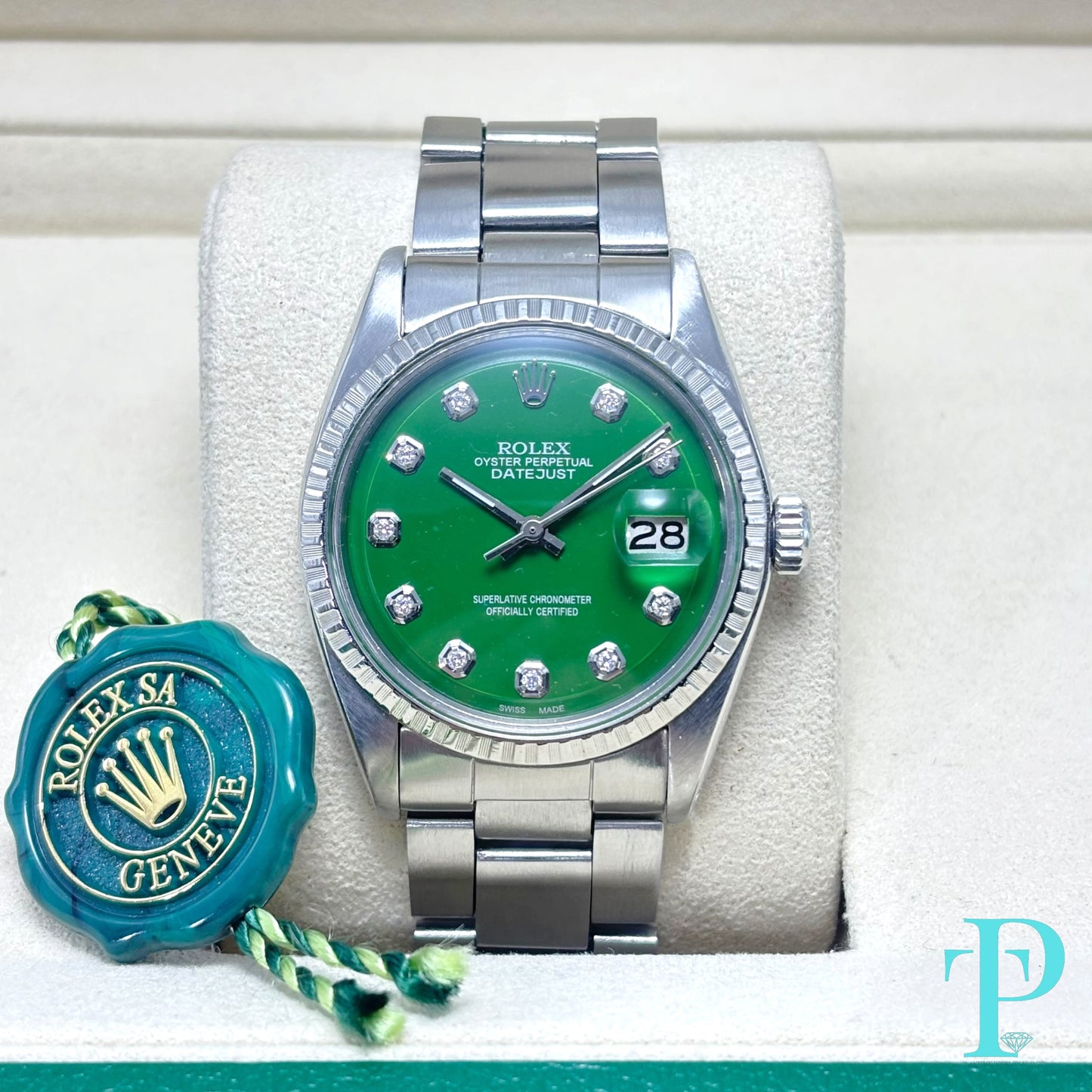 36MM ROLEX DATE / GREEN DIAL / REF.1601