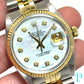 36MM ROLEX DATEJUST 18KT YELLOW GOLD TWO-TONE WITH STEEL. REF.16013