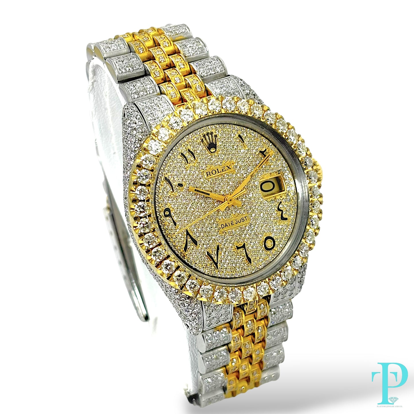 36MM ROLEX DATEJUST Ref.16013 / 15CT DIAMOND BUSTDOWN / AUTOMATIC