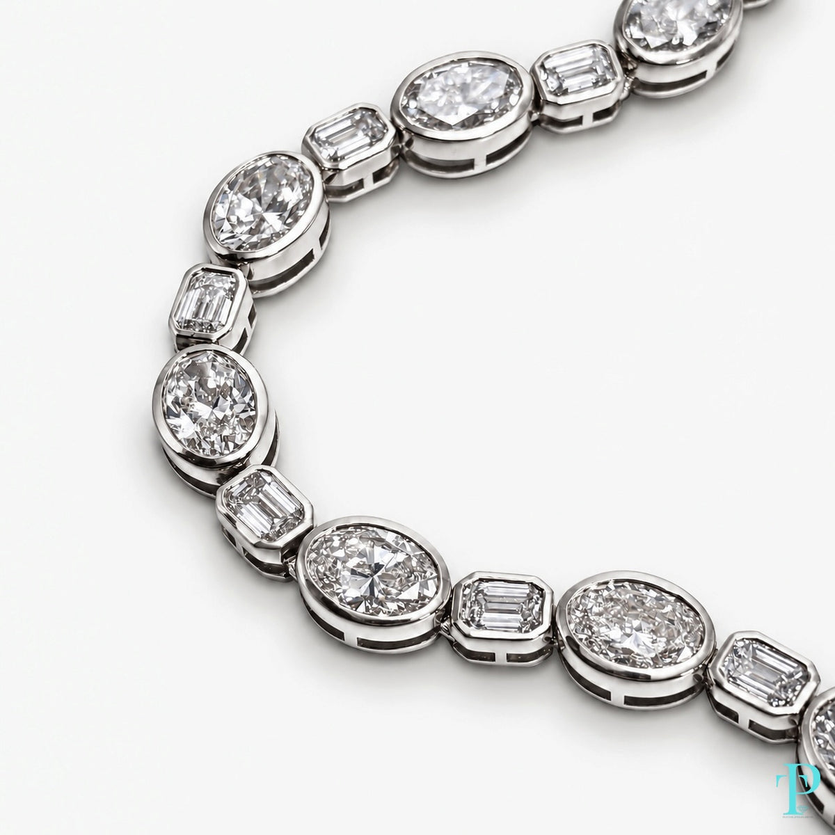 14KT WHITE GOLD DIAMOND ROSARY NECKLACE 41.23CTW (LGD)