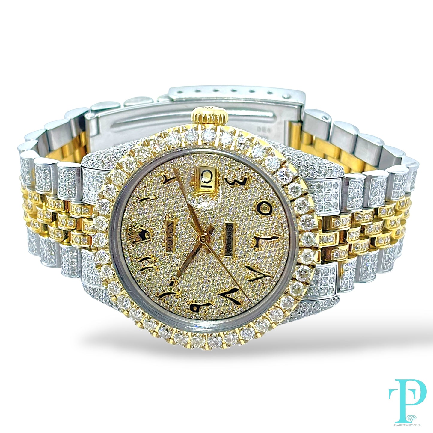36MM ROLEX DATEJUST Ref.16013 / 15CT DIAMOND BUSTDOWN / AUTOMATIC