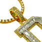 10KT VVS-1 CVD DIAMOND CUSTOM “ANY LETTER” LETTER INITAL PENDANT