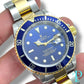 40MM ROLEX SUBMARINER / 18KT GOLD / STEEL TWO-TONE / BLUE DIAL / AUTOMATIC MOVEMENT / REF. 16613