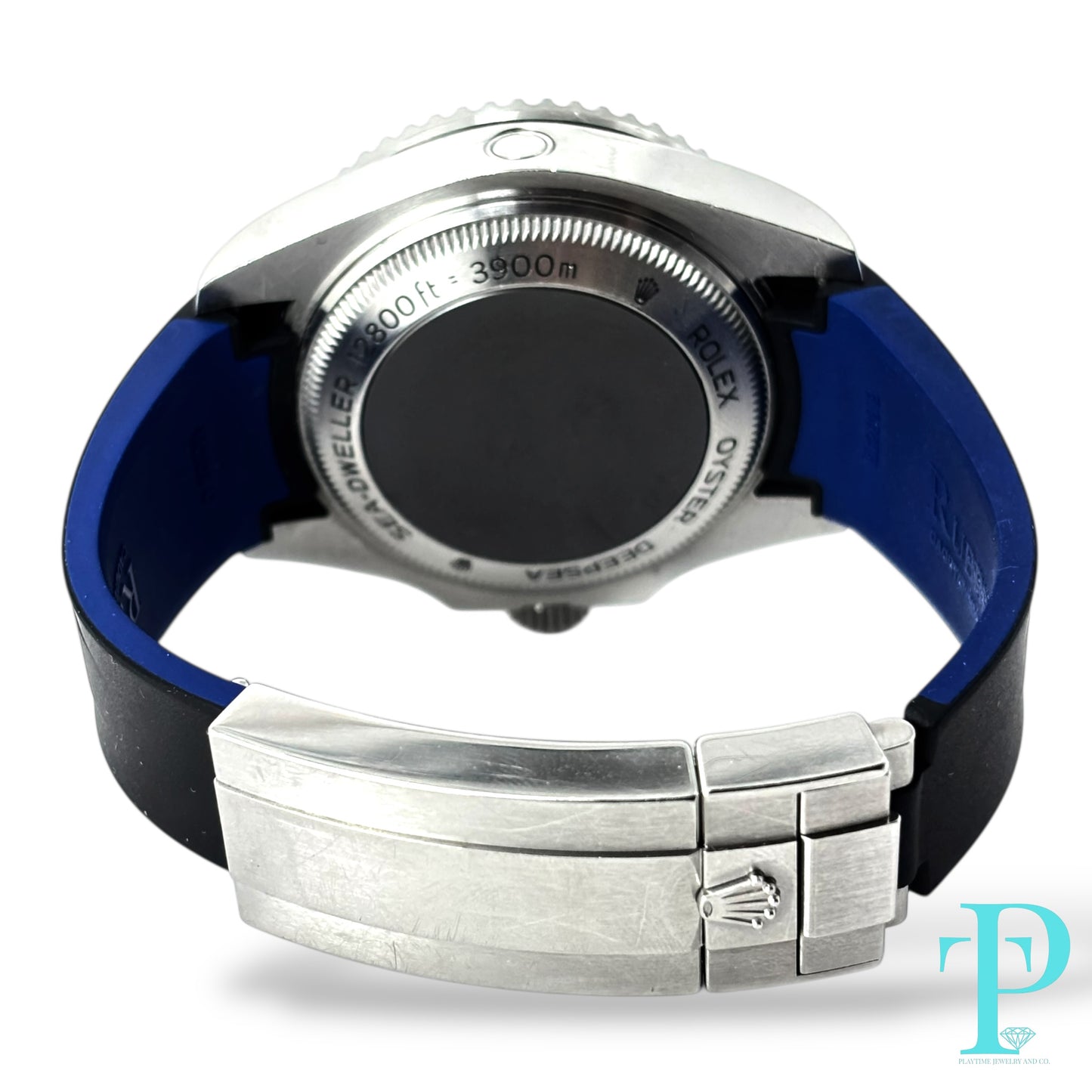 44MM ROLEX DEEPSEA / OYSTER FLEX RUBBER BAND / BLACK DIAL / DATE-FUNCTION / OYSTER-STEEL / AUTOMATIC MOVEMENT