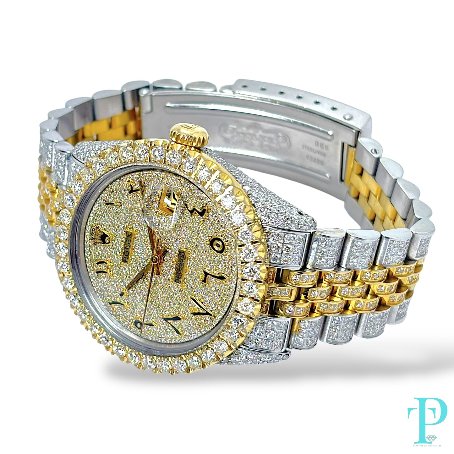 36MM ROLEX DATEJUST Ref.16013 / 15CT DIAMOND BUSTDOWN / AUTOMATIC