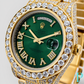 PRE-OWNED 41MM ROLEX DAY-DATE “PRESIDENTIAL” 18KT GOLD 30CTW DIAMOND BUSTDOWN