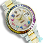 36MM ROLEX DATEJUST / ROSE GOLD TWO-TONE / 15.00CTW DIAMOND / 3.00CTW SAPPHIRE BEZEL / OYSTER BRACELET / AUTOMATIC Ref.16013