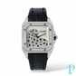 PRE-OWNED 34MM CARTIER SANTOS 1/1 CUSTOM DIAMOND SET WATCH