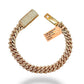 10MM DIAMOND MIAMI CUBAN LINK BRACELET 14KT ROSE GOLD 11.00 CT