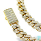 10KT YELLOW GOLD / 17MM 460.0g 22” 50.6CTW DIAMOND / MIAMI CUBAN LINK CHAIN
