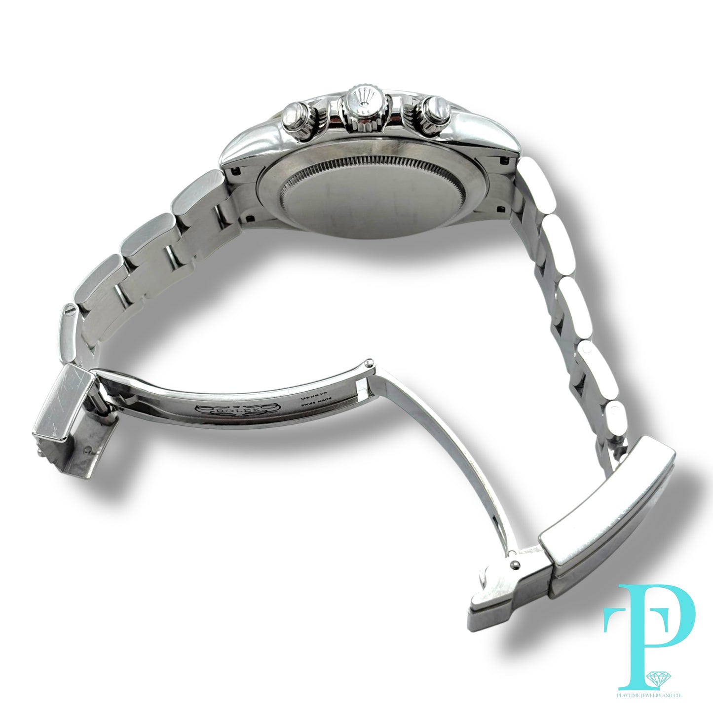 40MM ROLEX DAYTONA / STAINLESS STEEL / WHITE AND SILVER DIAL / OYSTER BRACELET / CHRONOGRAPH / AUTOMATIC MOVEMENT / REF.116520