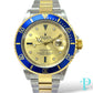 40MM ROLEX SUBMARINER (ANNIVERSARY “SERTI” DIAL) 18KT GOLD / STAINLESS STEEL TWO-TONE / OYSTER BRACELET / AUTOMATIC / DIAMOND AND SAPPHIRE SET HOUR MARKERS