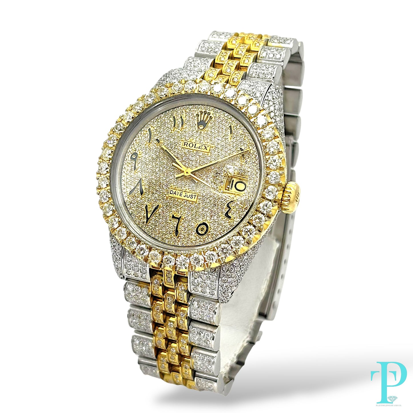 36MM ROLEX DATEJUST Ref.16013 / 15CT DIAMOND BUSTDOWN / AUTOMATIC