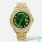 PRE-OWNED 41MM ROLEX DAY-DATE “PRESIDENTIAL” 18KT GOLD 30CTW DIAMOND BUSTDOWN