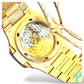 PATEK PHILIPPE 40MM 18KT ROSE GOLD BUSTDOWN/DIAMOND ENCRUSTED