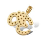10KT YELLOW GOLD “OHM” DIAMOND PENDANT