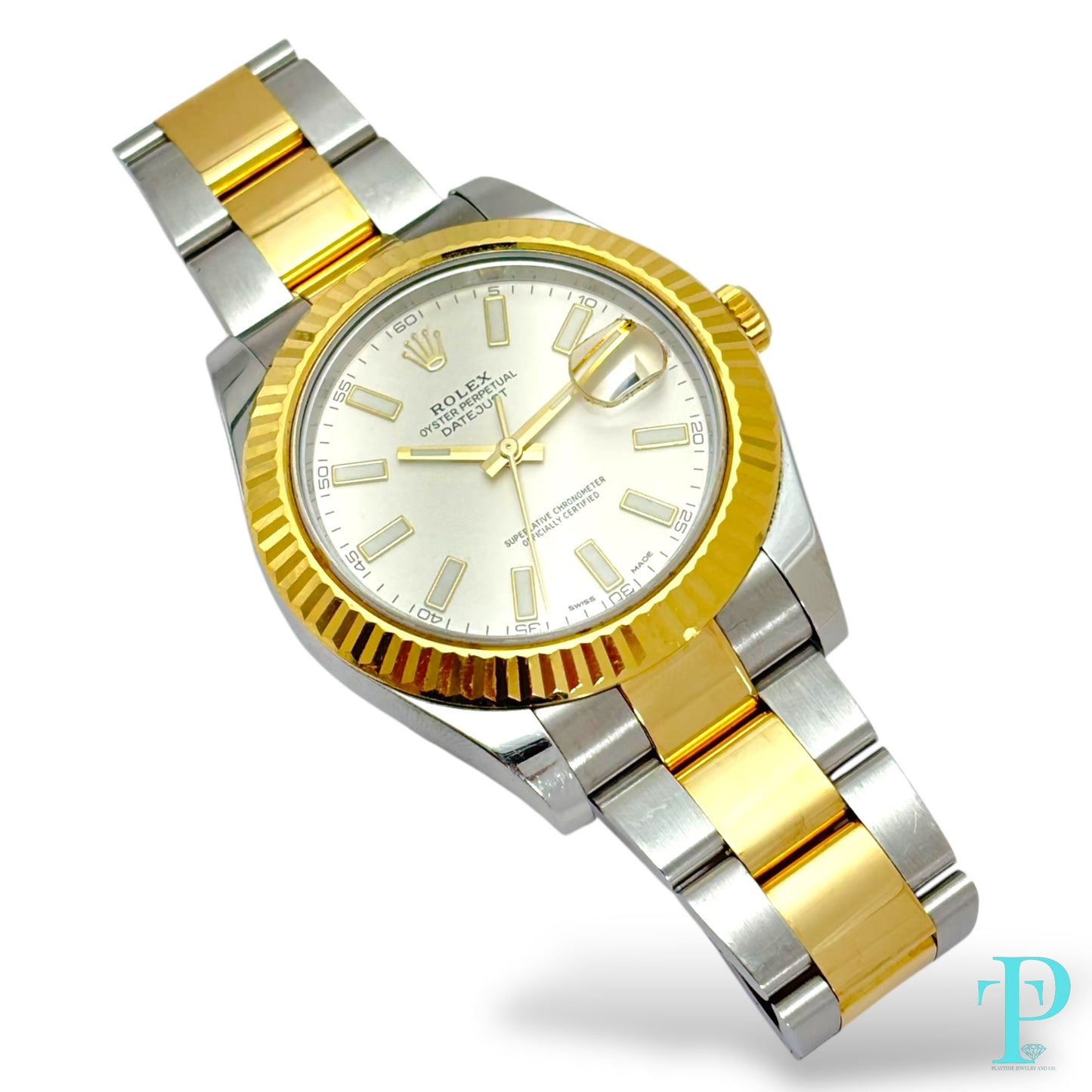 41MM ROLEX DATEJUST / 18KT YELLOW GOLD / IVORY DIAL / AUTOMATIC Ref.116333
