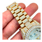 PRE-OWNED ROLEX DAY-DATE 41MM DIAMOND BUSTDOWN | Ref.#213328 | 18KT ROSE GOLD | PRESIDENTIAL BAND
