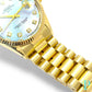 34MM ROLEX DATE REF.1510 / 14KT SOLID GOLD / MOP DIAL / PRESIDENTIAL BRACELET / AUTOMATIC