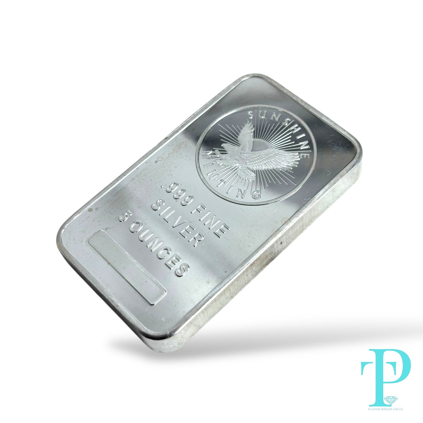 5 OUNCE .999 PURE SILVER BAR (RANDOMIZED DESIGN, STAMPING & YEAR)