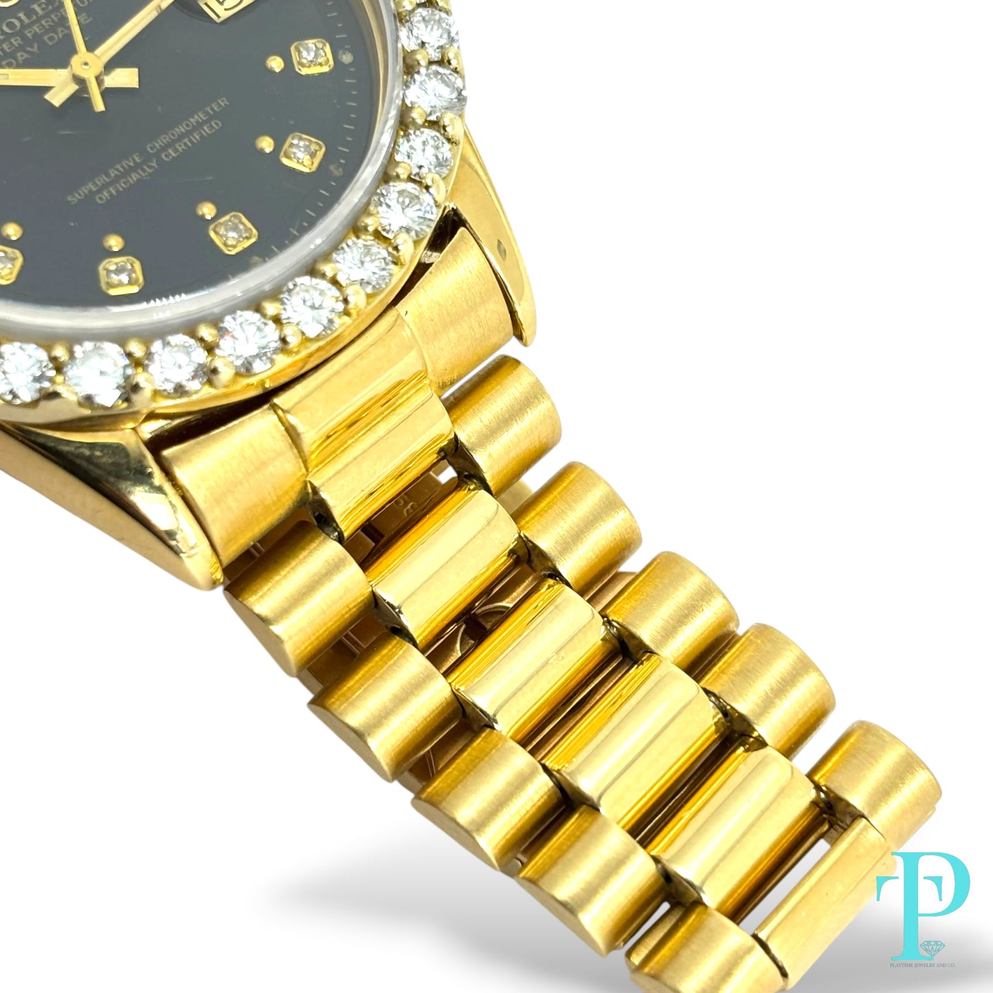 36MM ROLEX DAY-DATE 18KT GOLD MENS WATCH Ref.18038