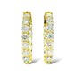 20Ptr 14KT YELLOW GOLD DIAMOND HOOPS 9.25CTW